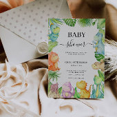 Invitation Baby shower Dinosaur modifiable