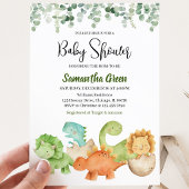 Invitation Baby Shower Dinosaure