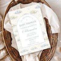 Baby Shower Dinosaure Bleu Douce