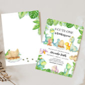 Invitation Baby-Shower Dinosaure Mignon