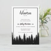 Invitation Baby shower d'invitation à l'aventure Arbre Baby s (Debout devant)