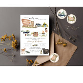 Invitation Baby shower d'invitation à thème du parc national