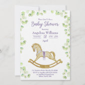 Invitation Baby shower d'invitation avec des designs charmant (Devant)