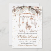Invitation Baby shower d'invitation Llama Toys Boho Alpak Boh (Devant)