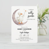 Invitation Baby shower d'oie (Debout devant)
