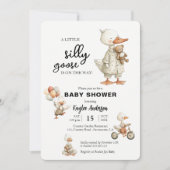 Invitation Baby shower d'oie (Devant)
