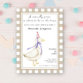 Invitation Baby shower d'oie