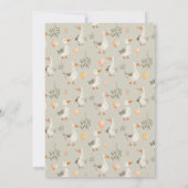 Invitation Baby shower d'oie d'aquarelle mignonne (Dos)