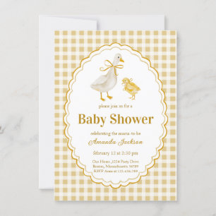 Invitation Baby shower d'oie et de gosling