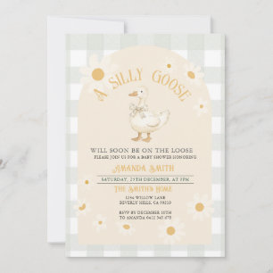 Invitation Baby shower d'oie verte de marmite généralement ne