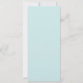 Invitation Baby shower d'oiseaux à la menthe et roses (Dos)