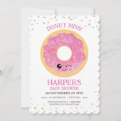 Invitation Baby shower Donut Miss Out (Devant)