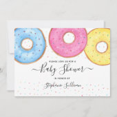 Invitation Baby shower Donuts (Devant)