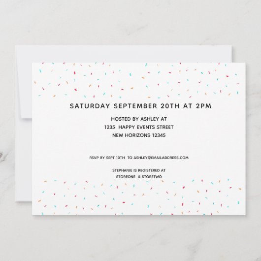 Invitation Baby shower Donuts (Dos)