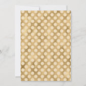 Invitation Baby shower d'or (Dos)