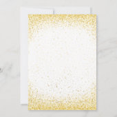 Invitation Baby shower d'or (Dos)