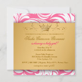 Invitation baby shower d'or de 311-Lavishly | (Dos)