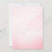 Invitation Baby shower d'or rose africain (Dos)