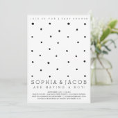 Invitation Baby shower Dots Totty (Debout devant)