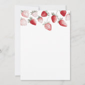 Invitation Baby Shower Douceur de Fraise (Dos)