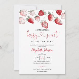 Invitation Baby Shower Douceur de Fraise
