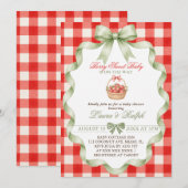 Invitation Baby Shower Douceur de Fruits (Devant / Derrière)