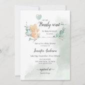 Invitation Baby shower d'ours (Devant)