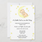 Invitation Baby shower d'ours (Devant)