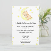 Invitation Baby shower d'ours (Debout devant)
