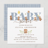 Baby shower d'ours au miel
