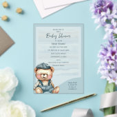 Invitation Baby shower d'ours de charme décontract (Insitu (Mariage))