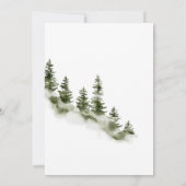 Invitation baby shower d'ours de forêt mignon (Dos)