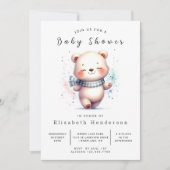 Invitation Baby shower d'ours en ligne amusant (Devant)