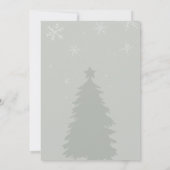 Invitation Baby shower d'ours en peluche d'hiver (Dos)