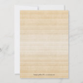 Invitation Baby shower d'ours en peluche Mint Gold (Dos)