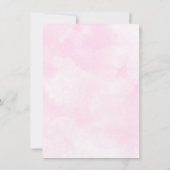 Invitation Baby shower d'ours en peluche rose or (Dos)