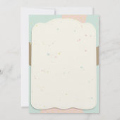 Invitation Baby shower d'ours mignonne Candy (Dos)