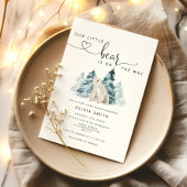 Invitation Baby shower d'ours polaire