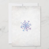 Invitation Baby shower d'ours polaire d'hiver Floc (Dos)