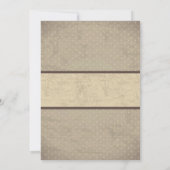 Invitation Baby shower d'ours Rétro Vintage (Dos)