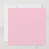 Invitation Baby shower d'ours rose (Dos)