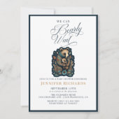 Invitation Baby shower d'ours rustique (Devant)
