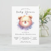 Invitation Baby shower d'ours Whimsy Printable (Debout devant)