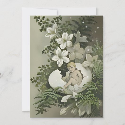 Invitation Baby shower doux (Devant)
