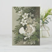 Invitation Baby shower doux (Debout devant)