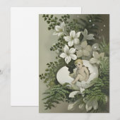 Invitation Baby shower doux (Devant / Derrière)