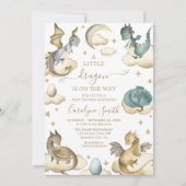 Invitation Baby shower Dragon (Devant)