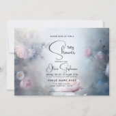 Invitation Baby shower - Dreamal Ethereal Floral (Devant)