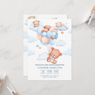 Invitation Baby Shower Dreamy Clouds Aesthetic