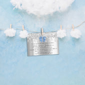 Invitation Baby shower Drives Parties scintillant Pieds Bleus